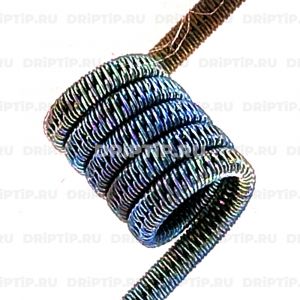 Staggered 2*03, 2,5мм, 5 витков, 0.4 ом MTL Staggered 2*03, 2,5мм, 5 витков, 0.4 ом MTL