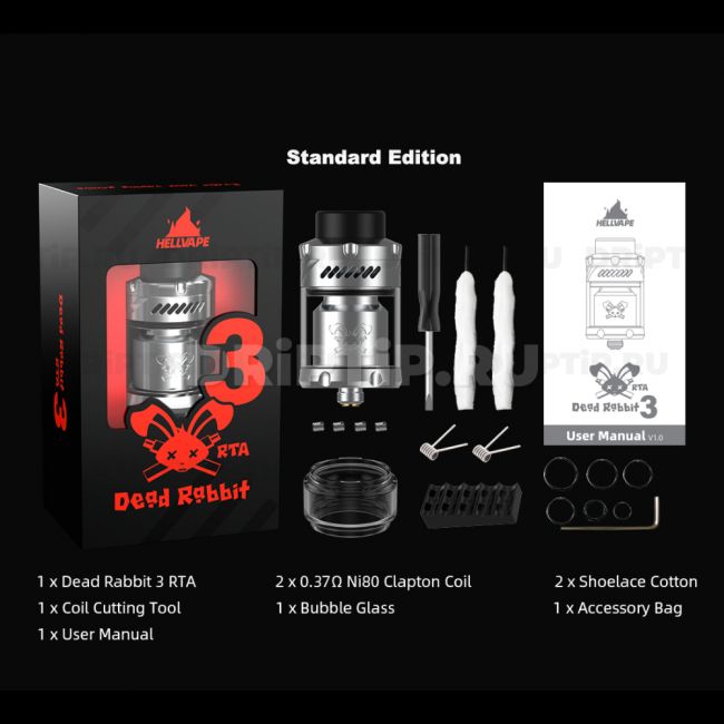 Hellvape Dead Rabbit v3 RTA - обслуживаемый бак
