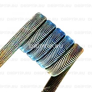 Alien 3*0,3 NiCr+0,1 NiCr, 2,5 мм, 4,5 витков, 0.3 ом MTL Alien 3*0,3 NiCr+0,1 NiCr, 2,5 мм, 4,5 витков, 0.3 ом MTL